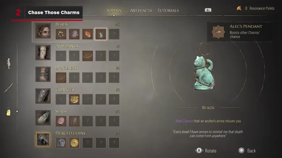 Resonance: A Plague Tale Legacy — Charm chest prompt while exploring